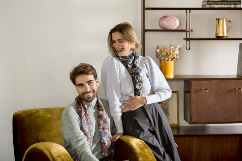 Silk Wool Scarves for Men & Women